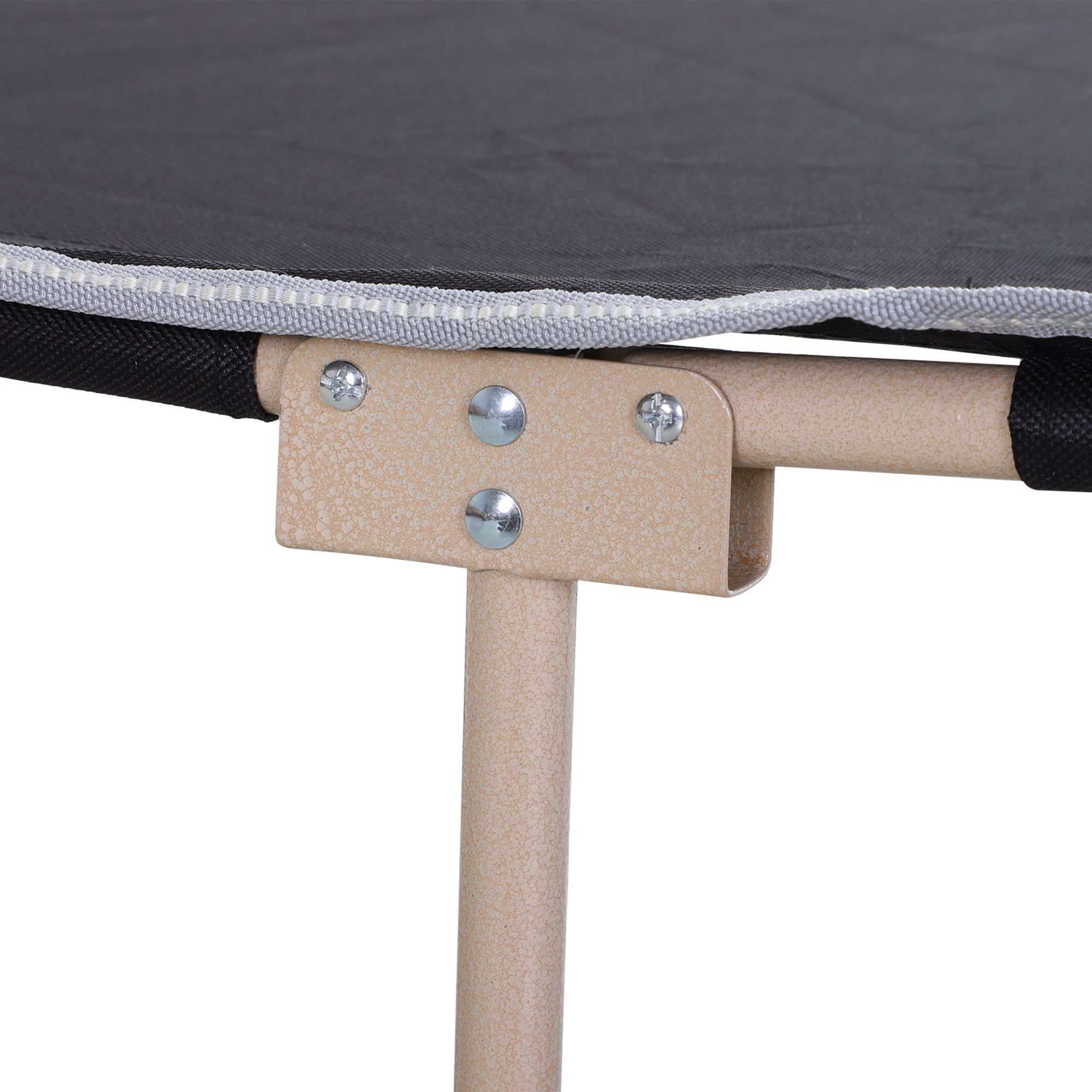 Portable Black Camping Cot with Carry Bag