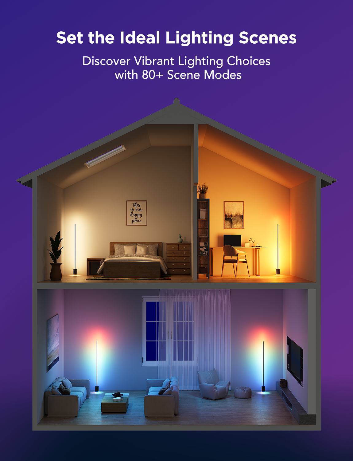 GOVEE BLACK FLOOR LAMP SUPPORT MATTER