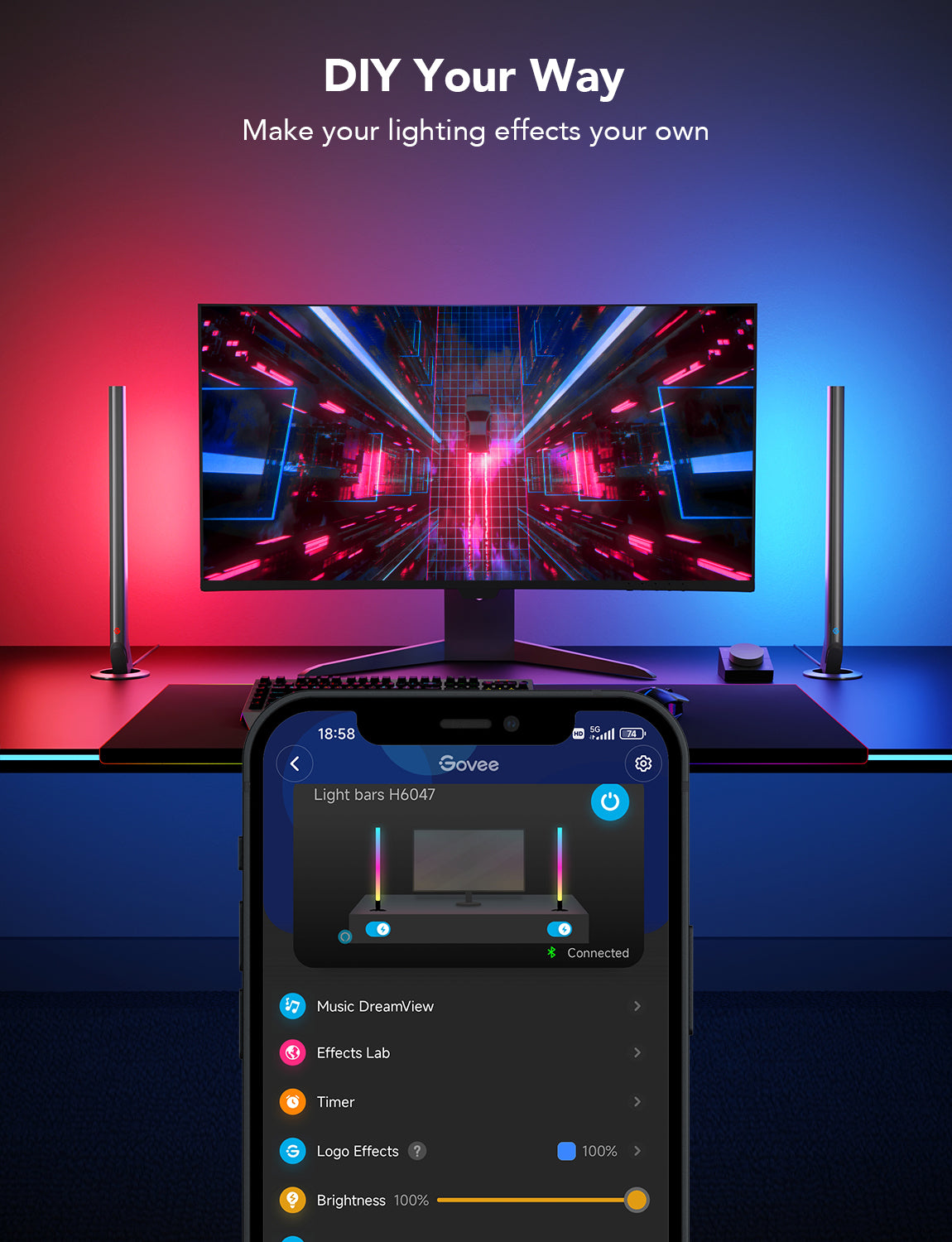 GOVEE RGBIC GAMING LIGHT BARS