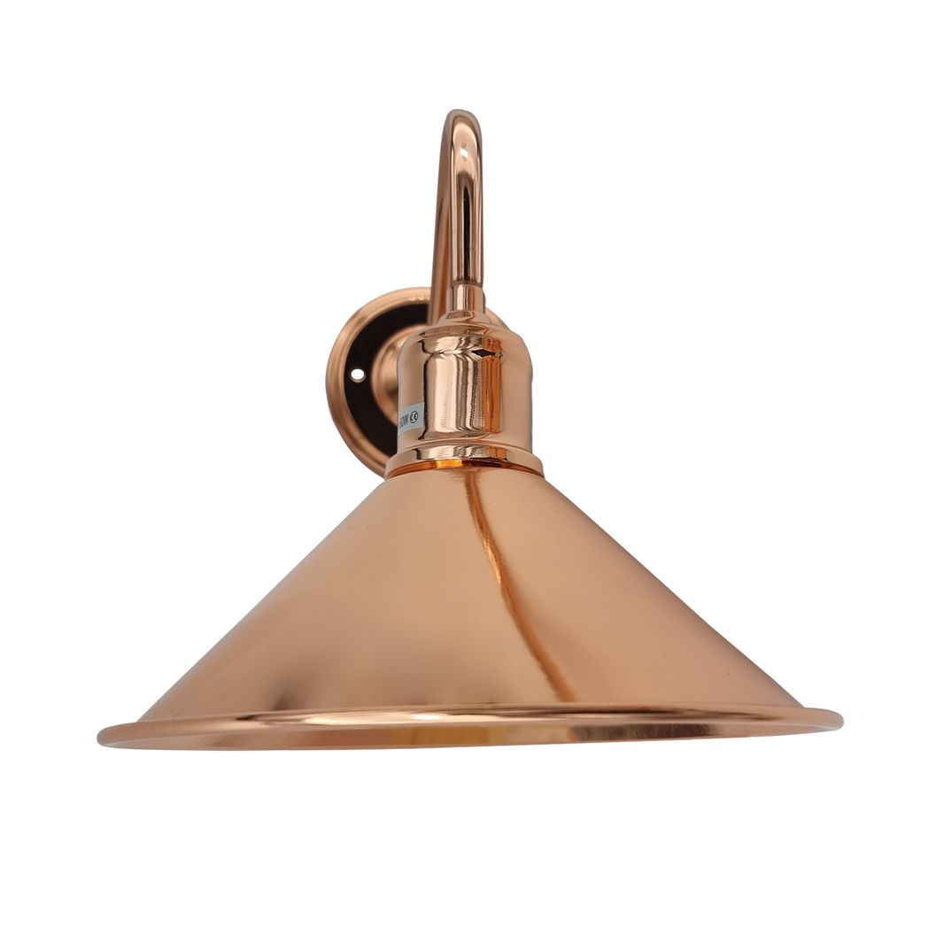 Vintage Rose Gold Electroplated Metal Wall Light, E27