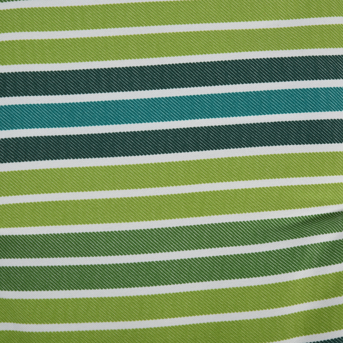 Set of 2 Green Striped Outdoor Bench Seat Cushions