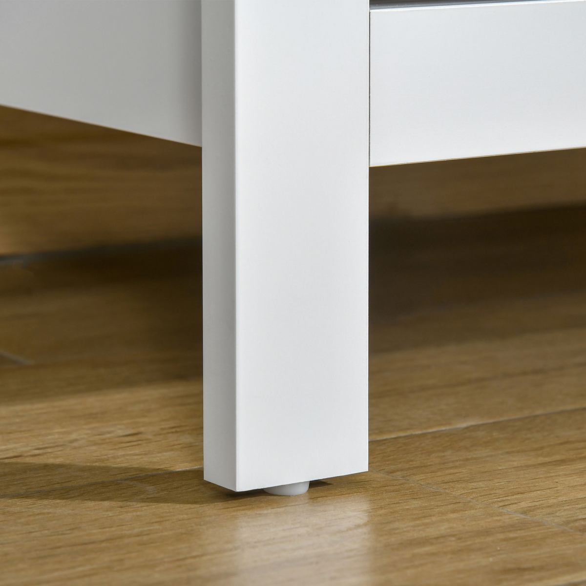 HOMCOM Modern 5 Drawer Chest of Drawers Storage Cabinet, White