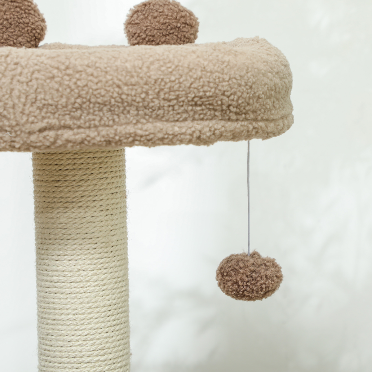 PawHut 88cm Indoor Cat Tree with Scratching Post & Cat House, Brown