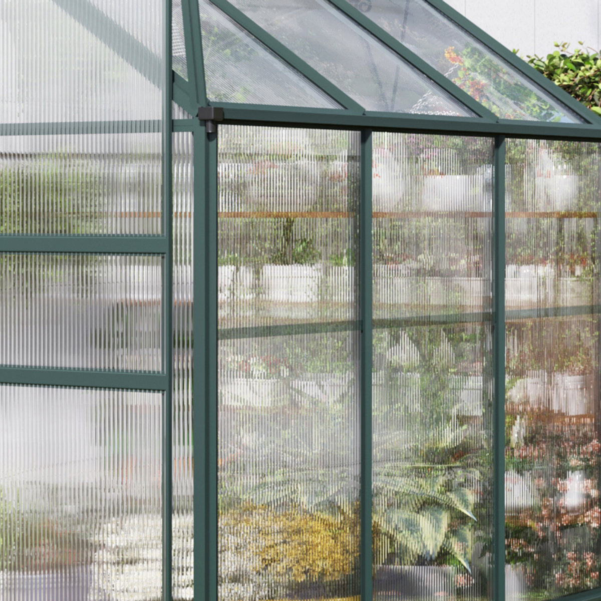 Outsunny 14-Piece Twin-Wall Polycarbonate Greenhouse Panels, 121 x 61 x 4mm