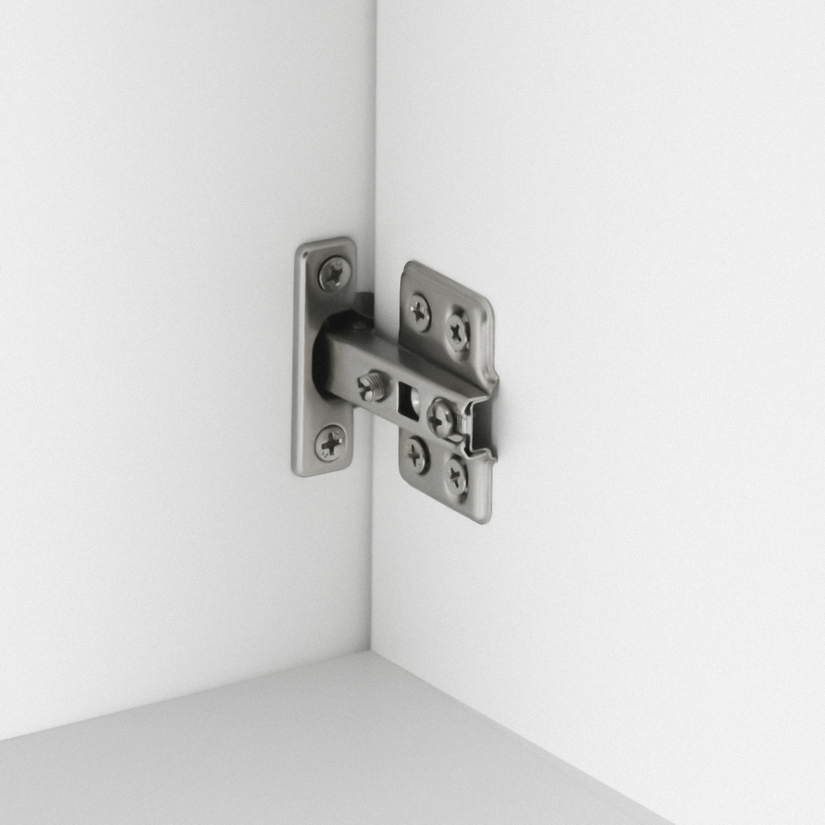 kleankin White Under Sink Bathroom Cabinet with Double Doors