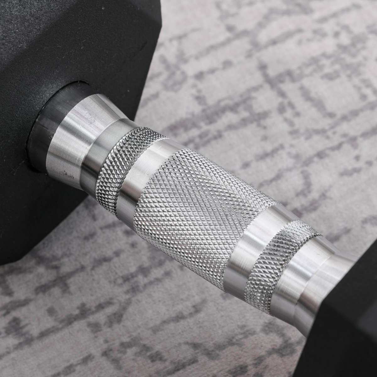 12.5kg Single Rubber Hex Dumbbell with Steel Core for Home Gym