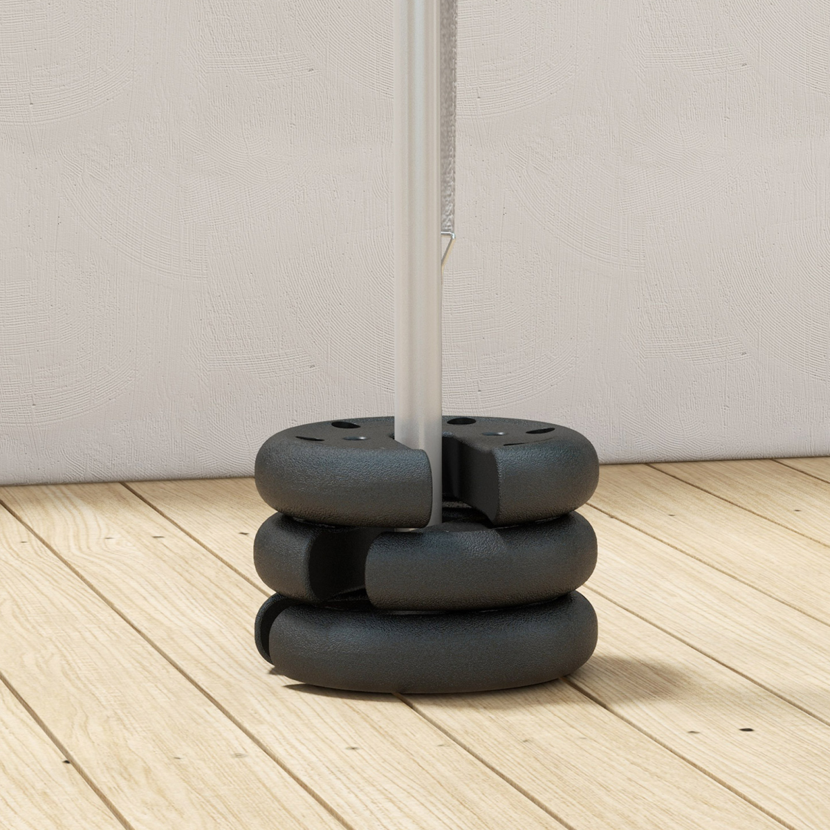 Outsunny 4-Piece Tent Base Weight Set for 20 x 20mm to 30 x 30mm Square Tubes