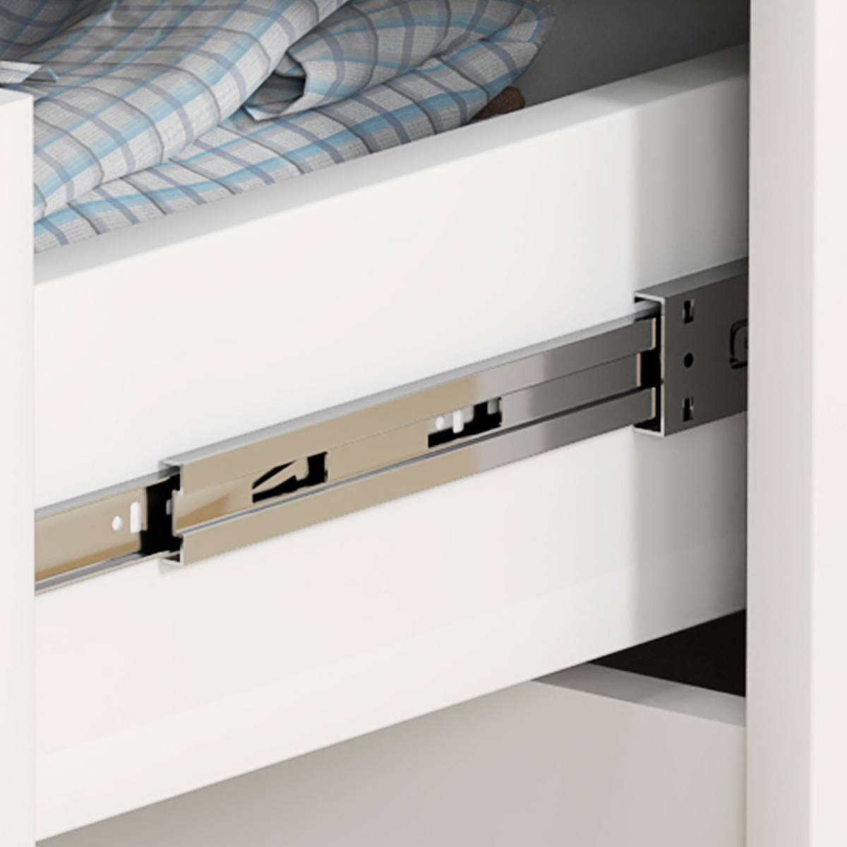 HOMCOM 4-Drawer Chest of Drawers, White, 60 x 40 x 85cm