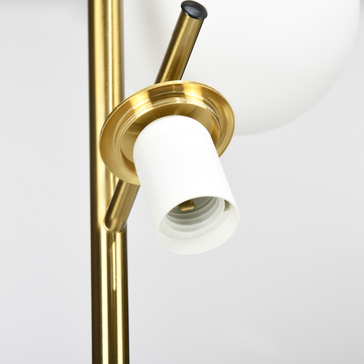 Modern 3-Light Gold Floor Lamp for Living Room & Bedroom