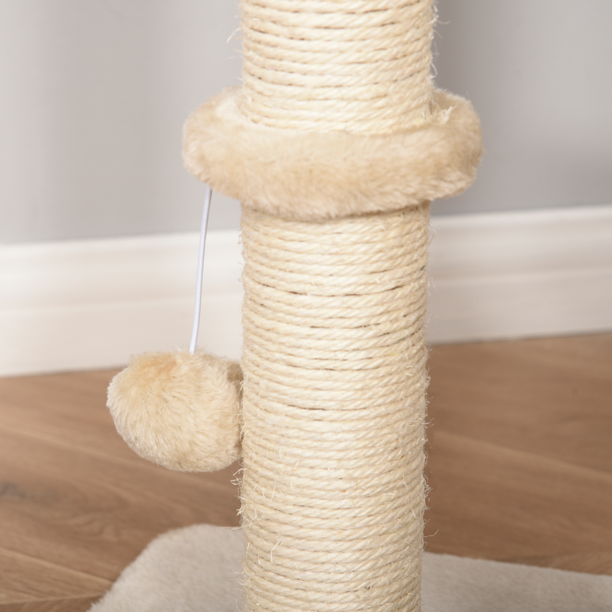 100cm Cat Tree Tower Kitten Climbing Tower W/ Scratching Post Condo Pawhut