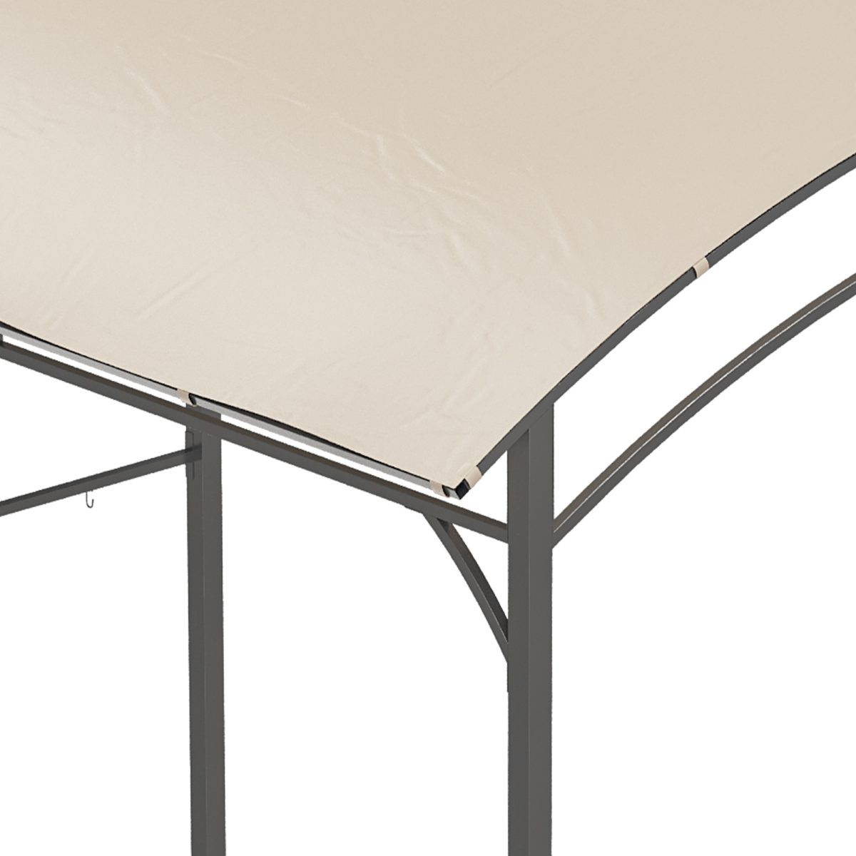 Outsunny 2.15 x 1.5m BBQ Gazebo with Canopy & 10 Hooks, Beige
