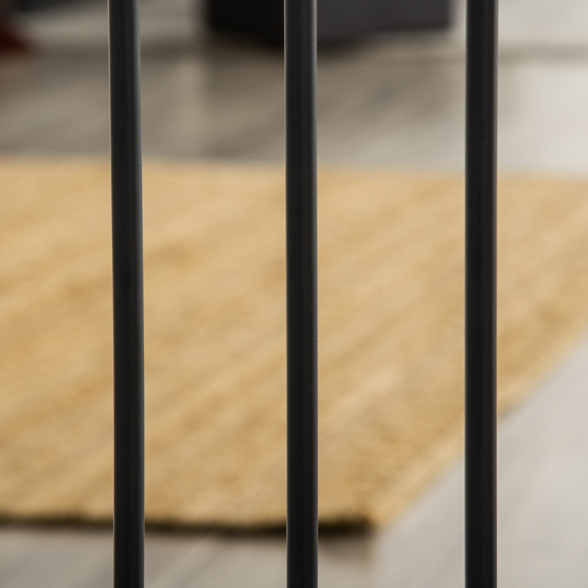 PawHut Dog Safety Gate with Cat Door, Auto-Close, Steel Frame, Pine Decor, 74-80 cm Wide