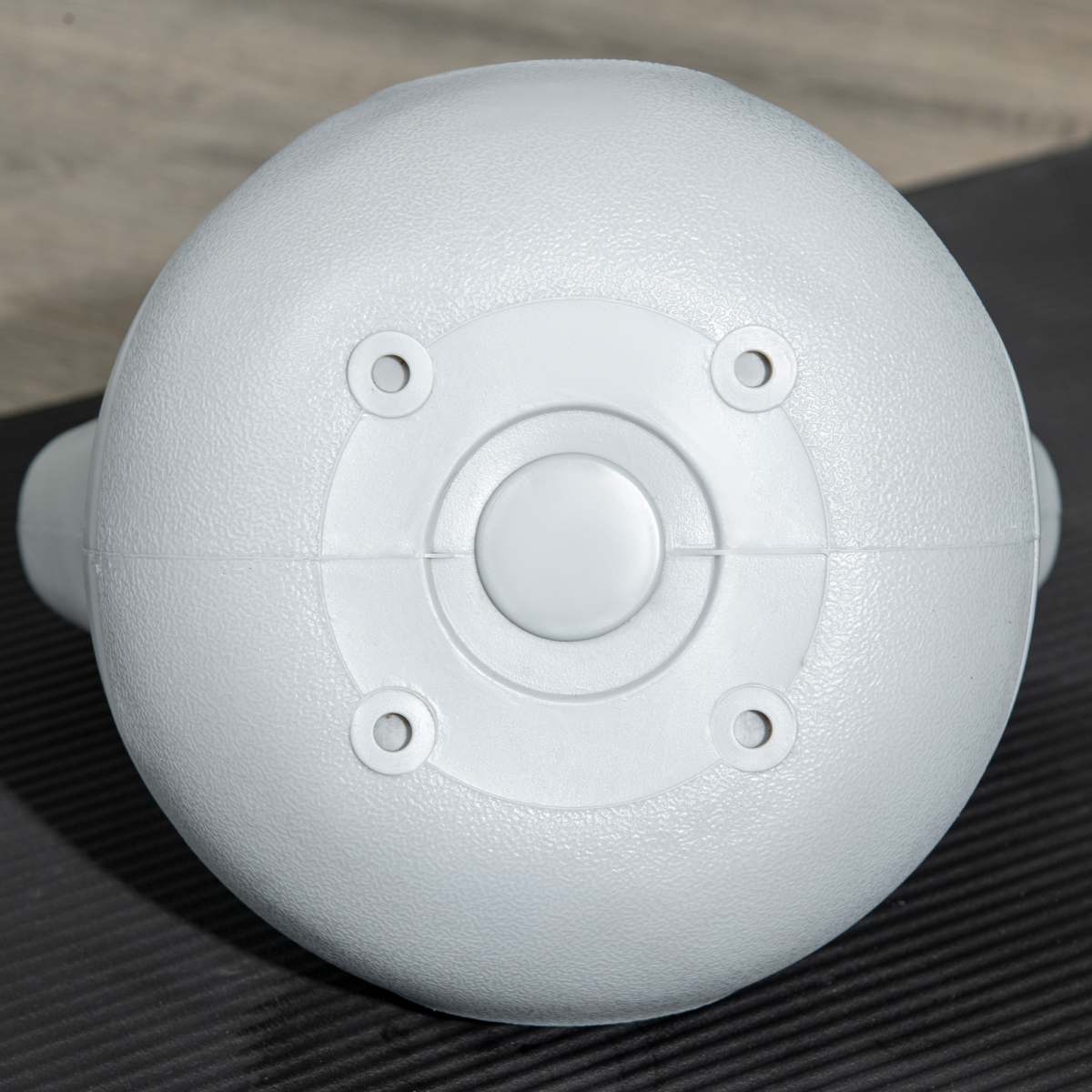 SPORTNOW 4kg Kettlebell with Handle for Home Gym, Yellow/Grey
