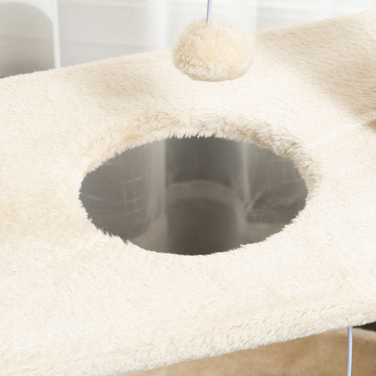 PawHut Multi-Level Cat Tree Kitten Tower with Scratching Post, Scratching Pad, Bed, Perch and Dangling Toy Balls