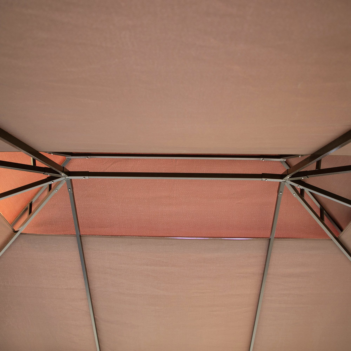 Outsunny Metal Frame Gazebo with Sides, Powder-Coated Aluminium Frame, PA-Coated Polyester Roof, Removable Curtains