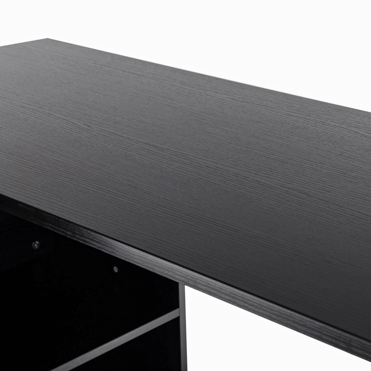 HOMCOM L Shape Computer Desk Workstation with Drawer Shelf File Cabinet, Home Office Desk