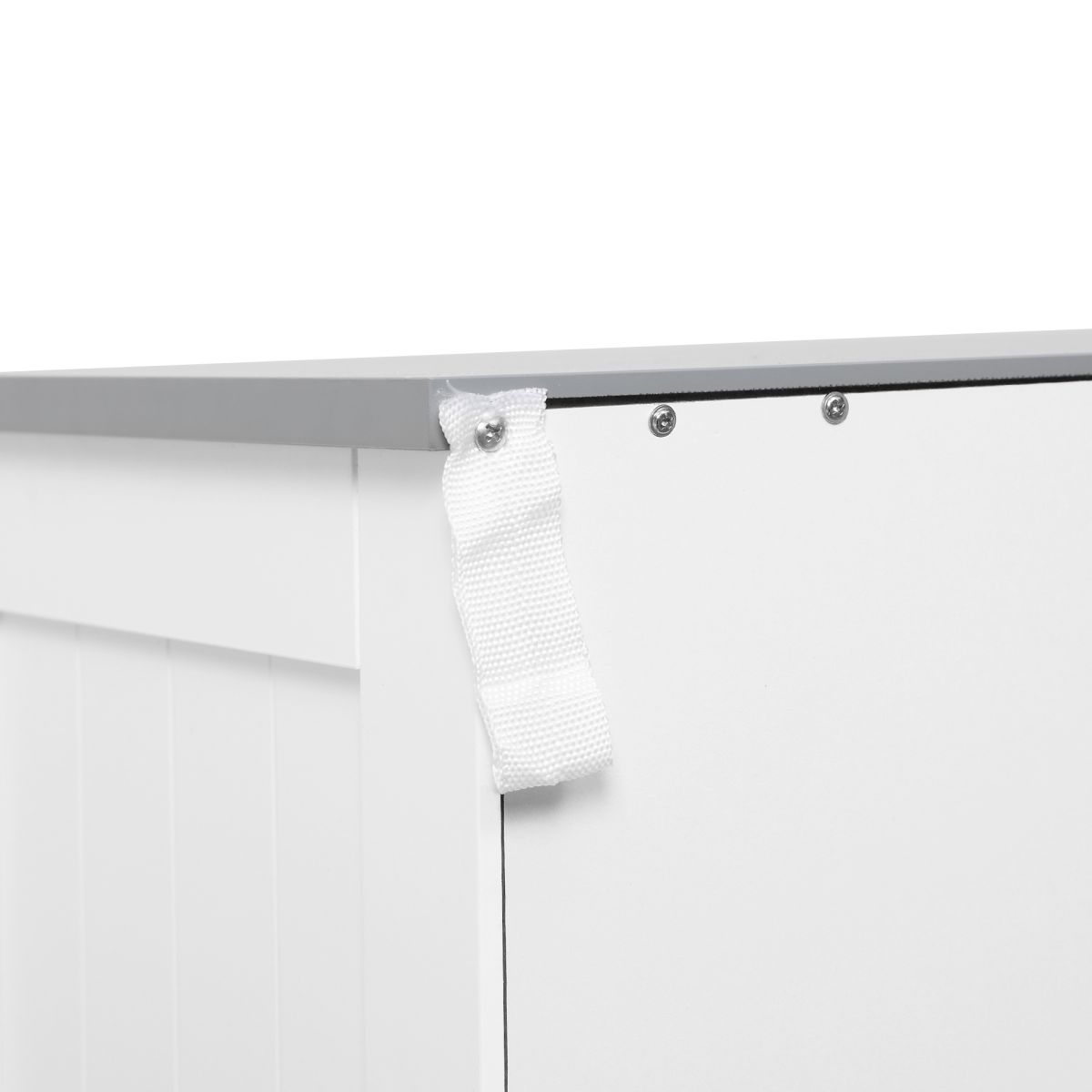 Freestanding Bathroom Storage Cabinet with 2 Drawers, 2 Doors and Adjustable Shelf