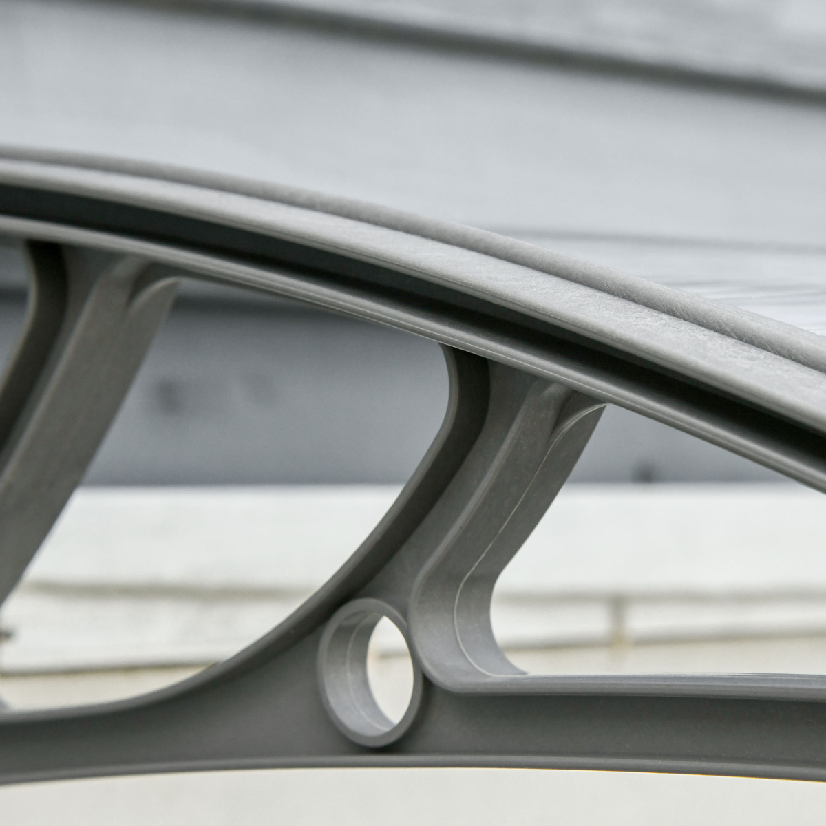 Outsunny Clear Polycarbonate Door Canopy Awning with UV-Resistant Layer, Wall Mount Kit Included, for Windows, Doorways and Balconies