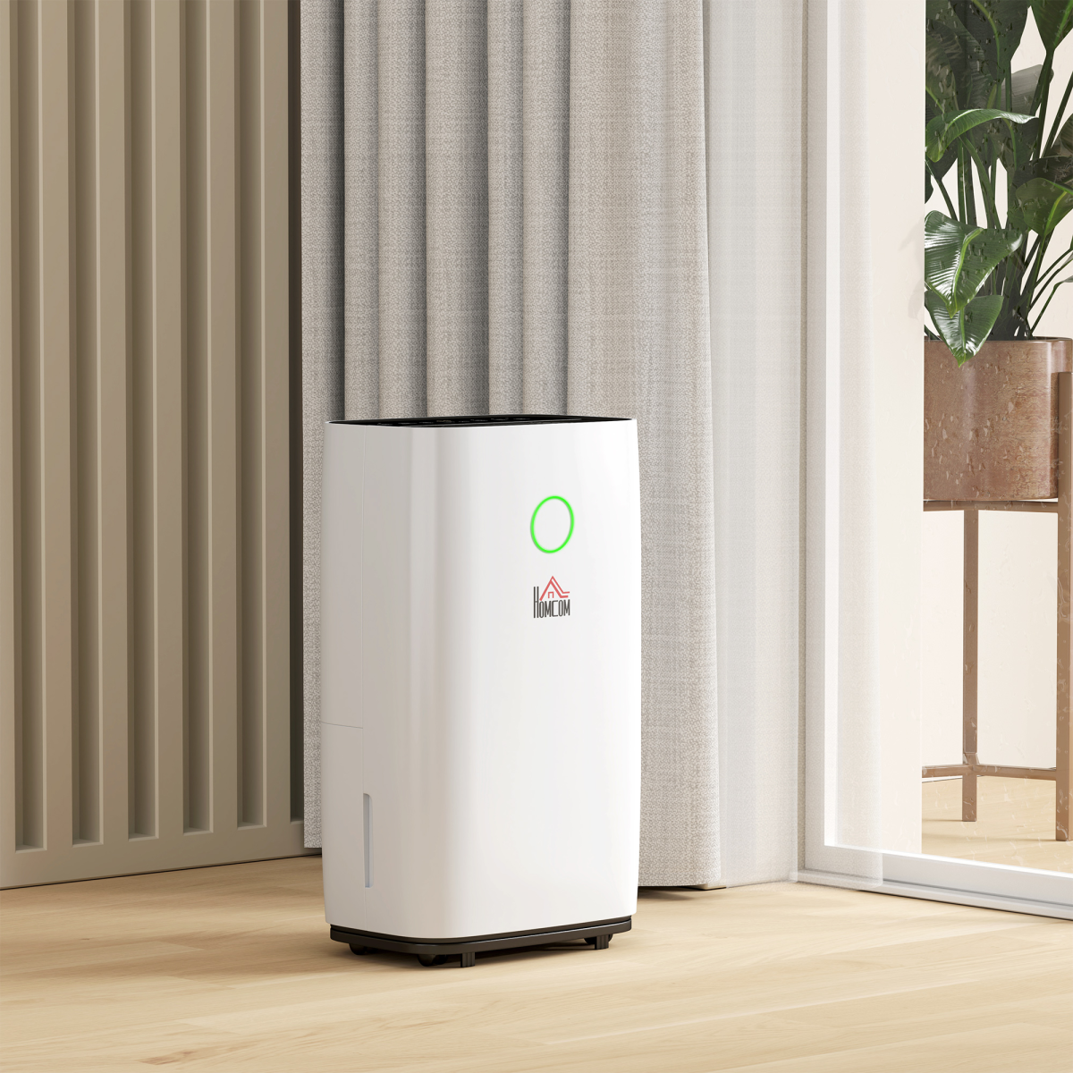 HOMCOM 16L/Day Quiet Portable Dehumidifier for Home & Laundry Room