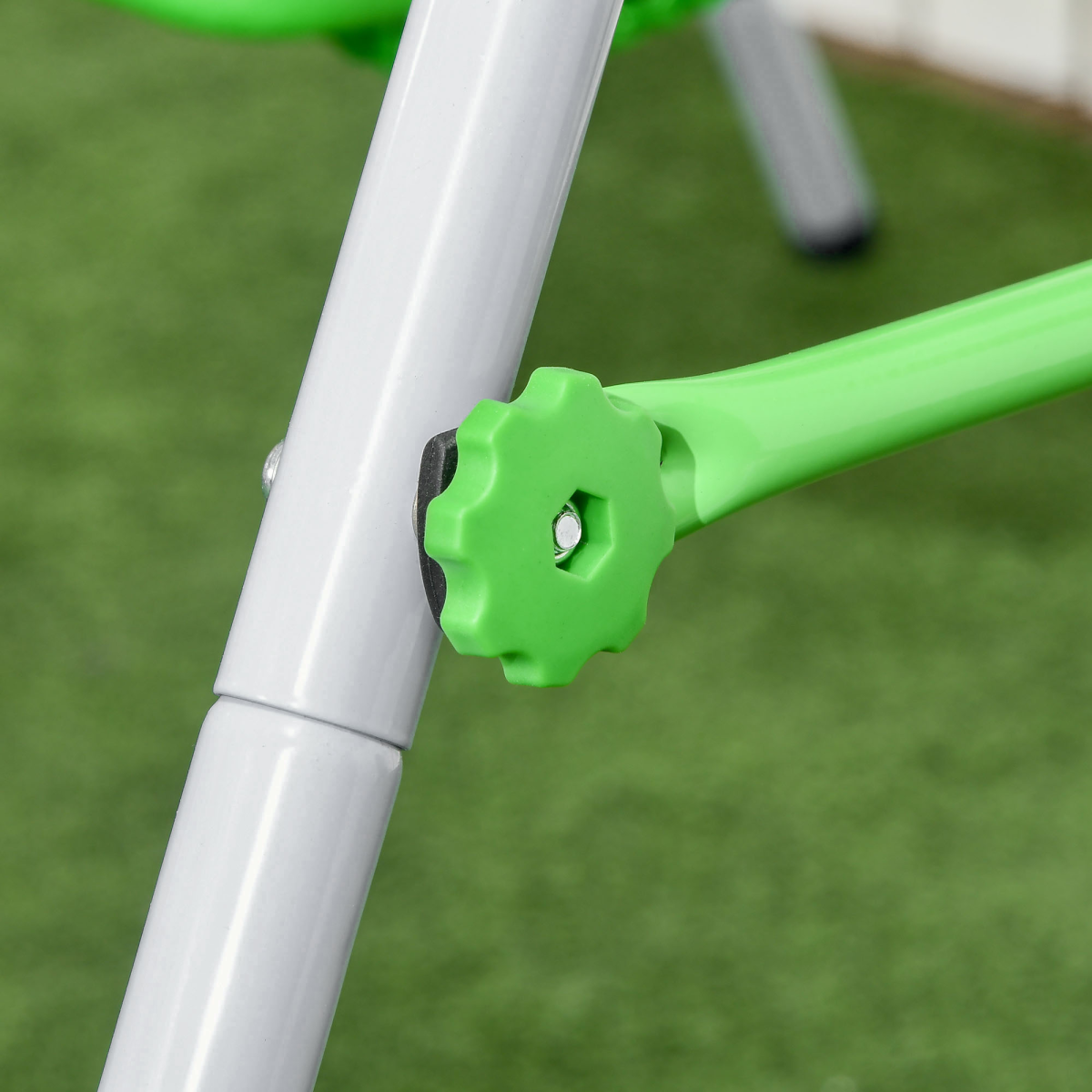 Outsunny Nursery Swing with Safety Seat Belt and Back Support for Indoor and Outdoor Use, 6-36 Months
