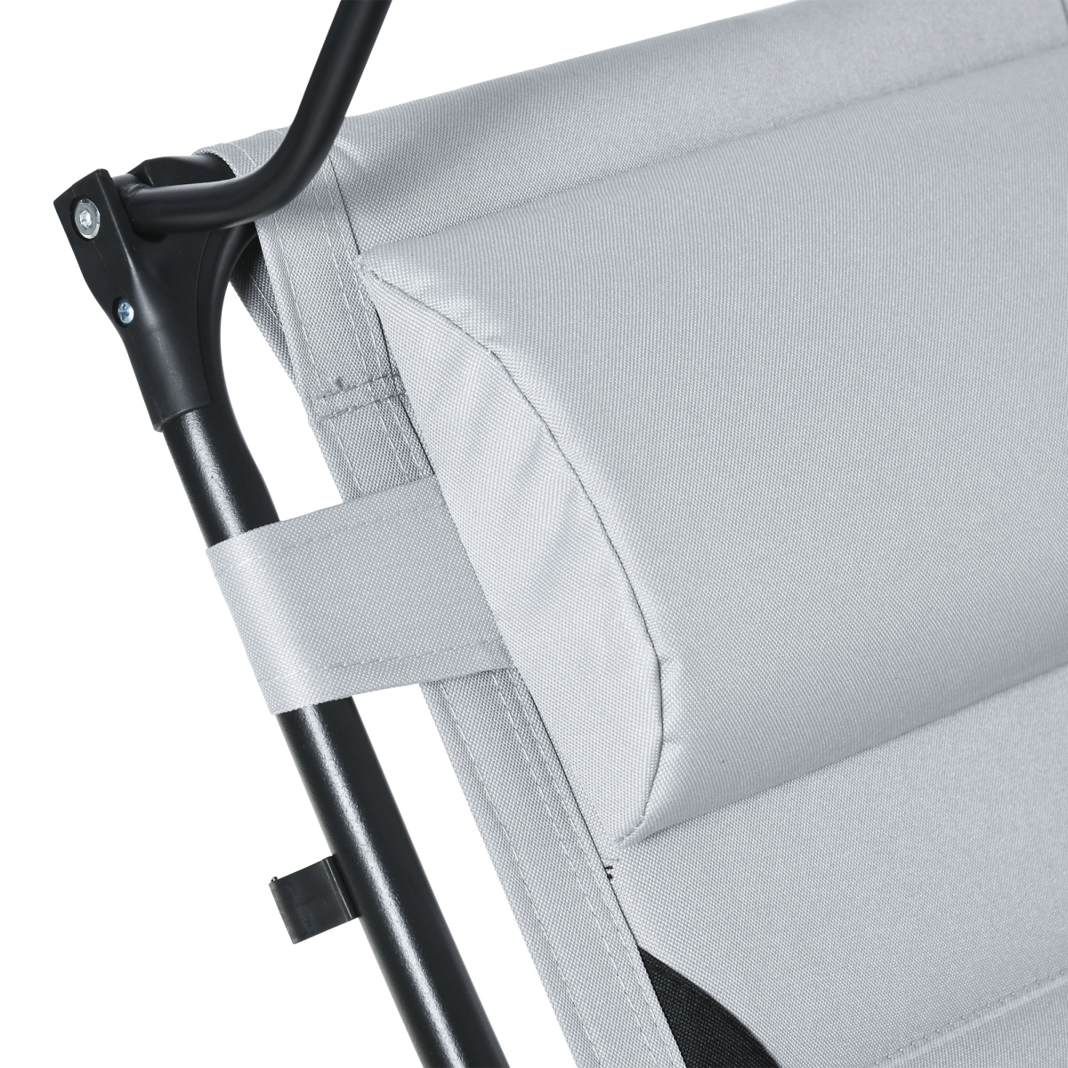 Outsunny Zero Gravity Lounger Chair with Canopy, Cup Holder Tray, Removable Headrest, Foldable Design