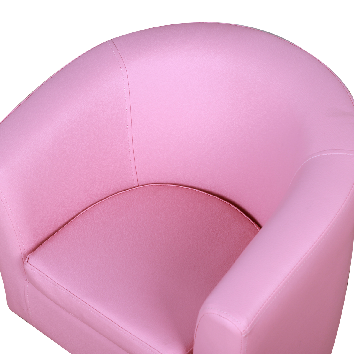 HOMCOM Kids Mini Sofa with Ottoman, Pink Children Armchair