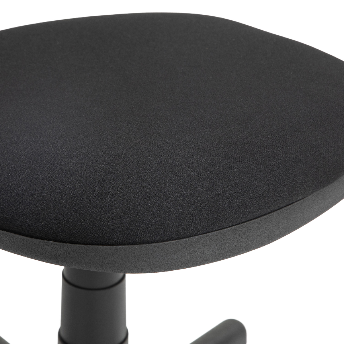 HOMCOM Armless Office Chair, Adjustable Height, Swivel Wheels, Black