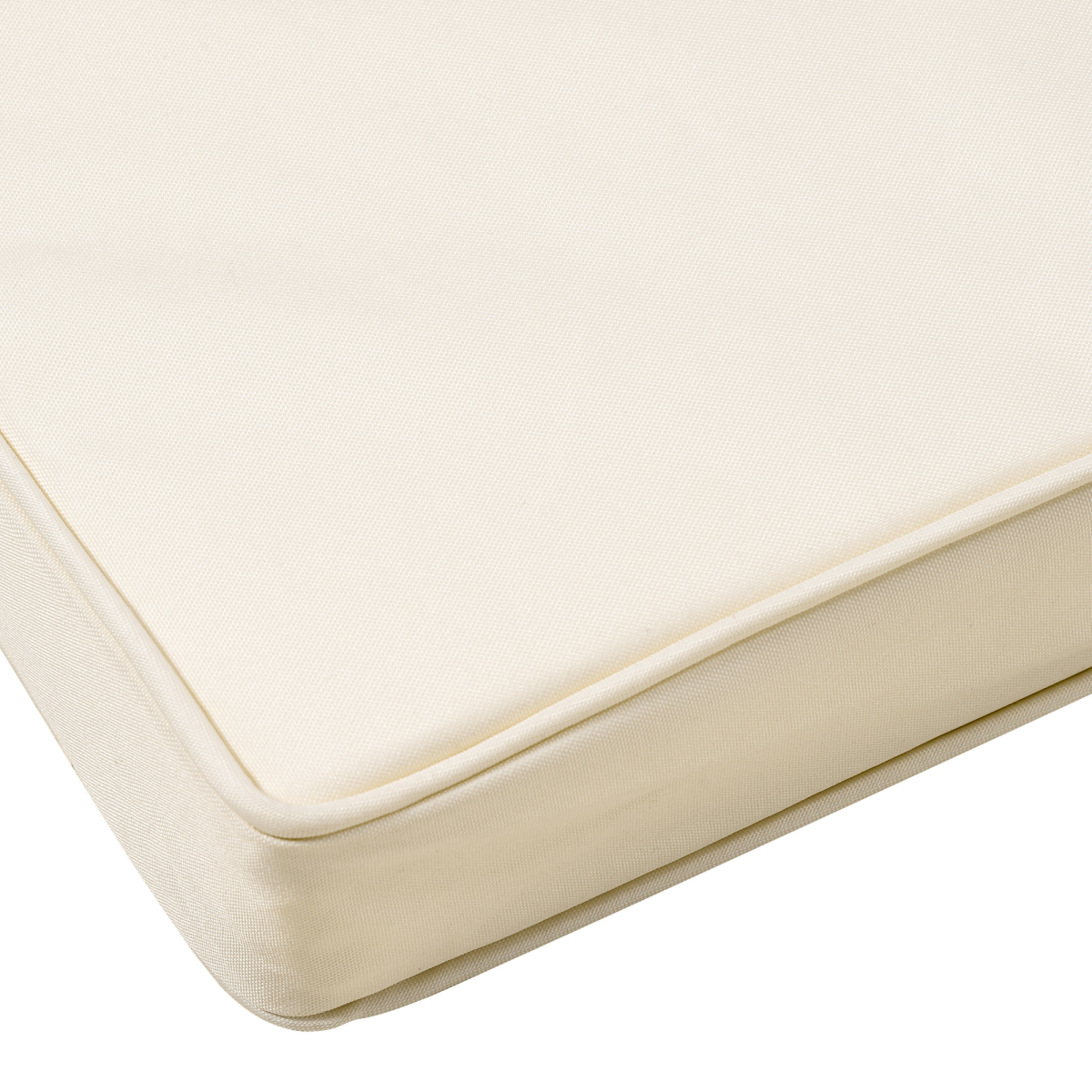 45 x 45cm Replacement Garden Seat Cushion Pad with Ties, Cream White