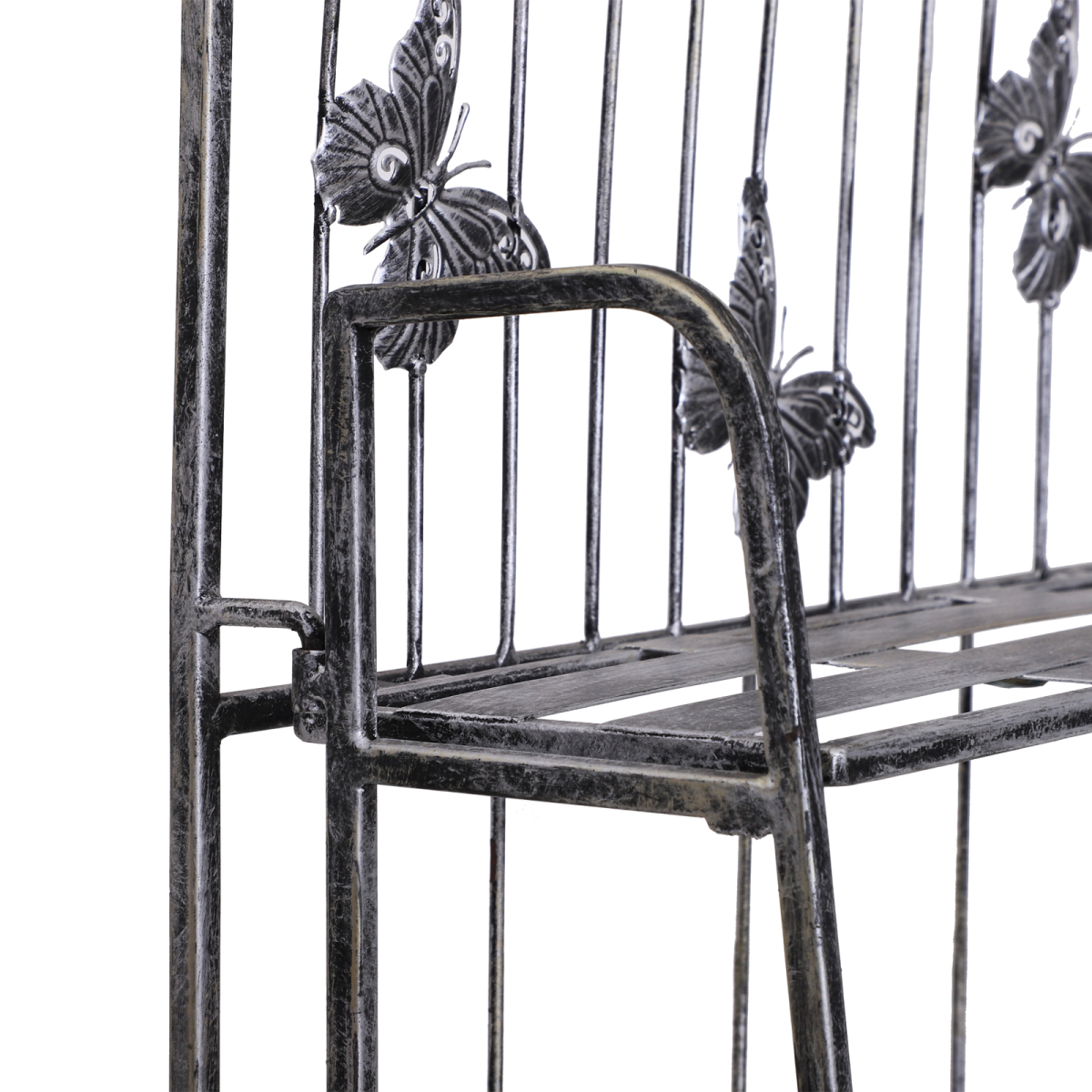 3-Tier Metal Folding Plant Stand Display Rack for Indoor and Outdoor Use