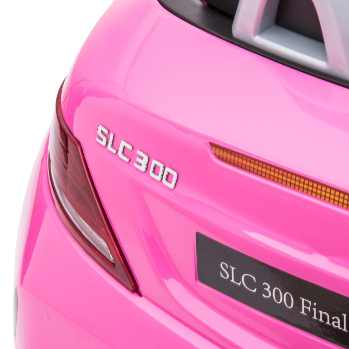 HOMCOM Mercedes Benz SLC 300 12V Kids Ride On Car, Pink, Remote Control