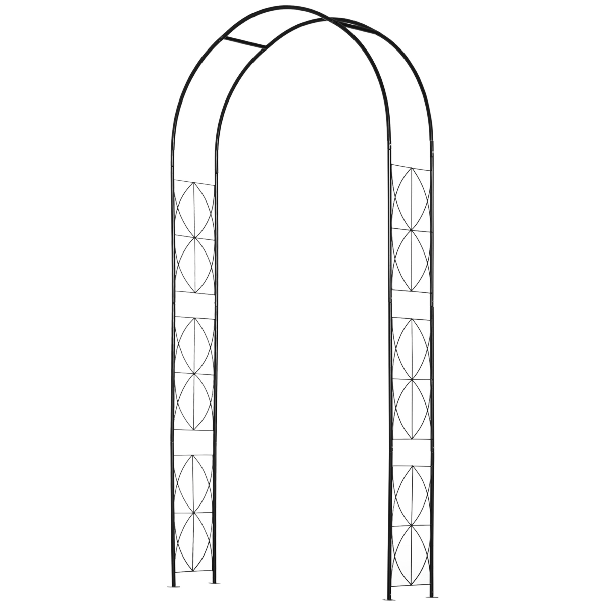 Metal Garden Arch Trellis for Climbing Roses and Plants