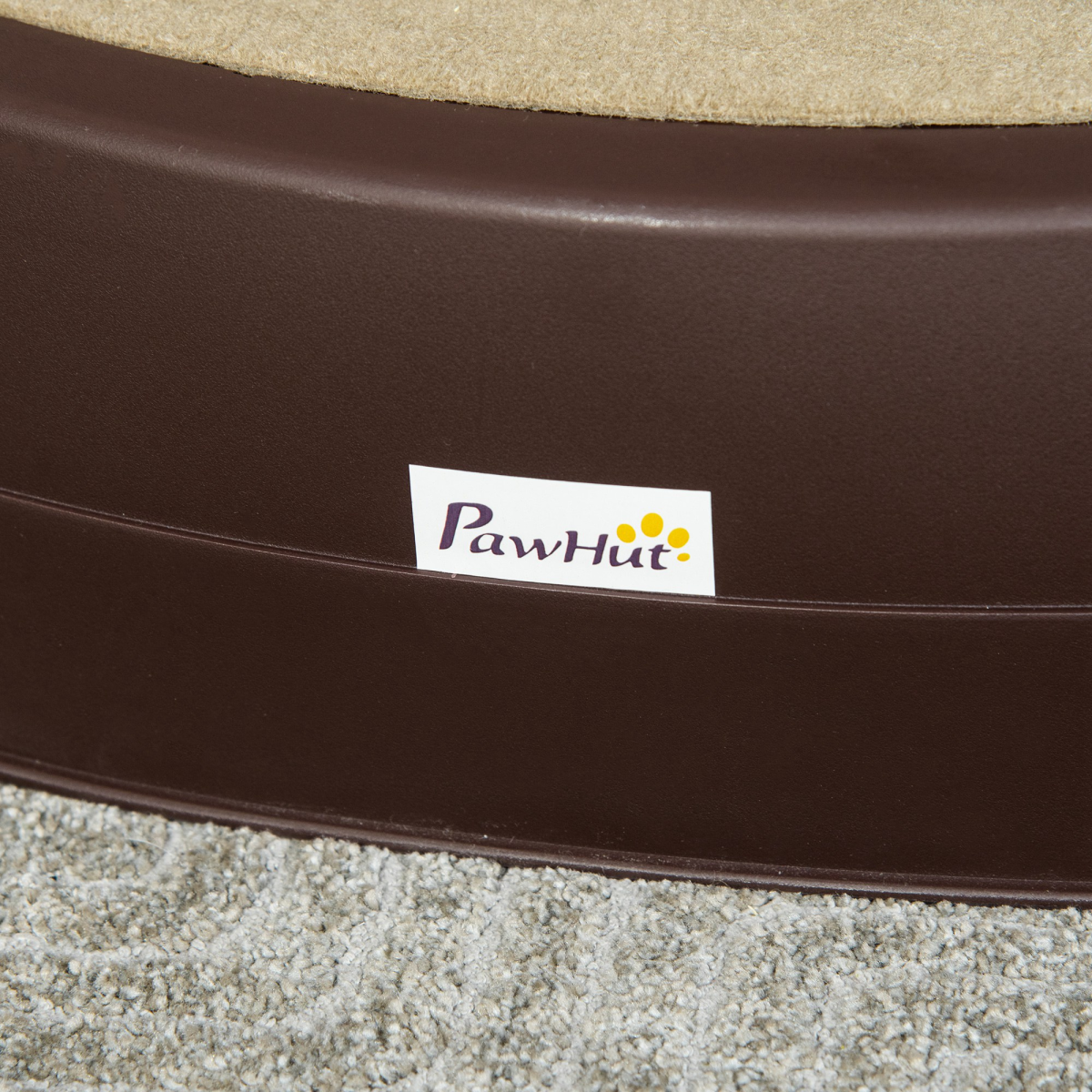Portable 3-Step Non-Slip Pet Stairs for Dogs and Cats, Foldable, for Beds and Sofas, Brown