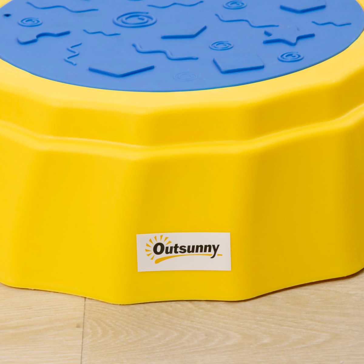 Outsunny 5-Piece Kids Stepping Stones and Balance Beam Set, Non-Slip Surface and Bottom