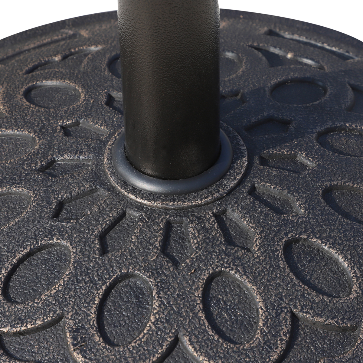 Outsunny 14kg Round Bronze Patio Umbrella Stand