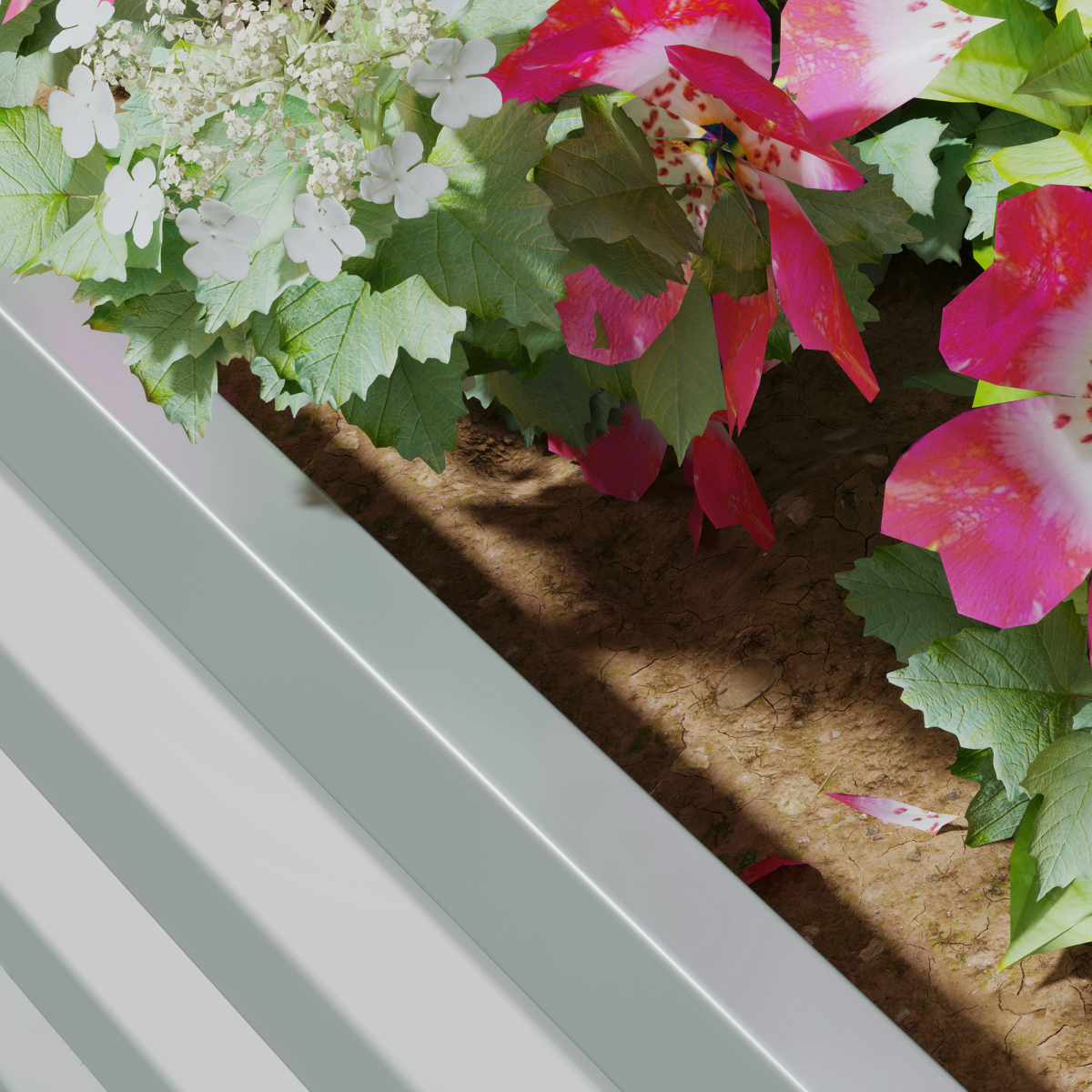 Outsunny Set of 2 Galvanised Steel Raised Garden Beds, Light Grey