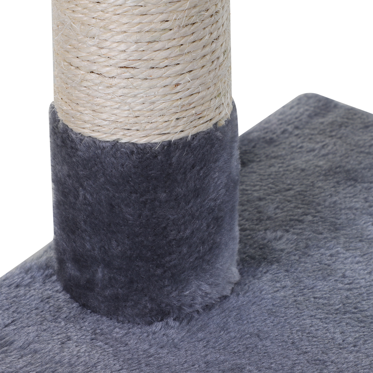 PawHut Cat Tree with Sisal Scratching Posts, Hammock Bed, Top Perch and Play Ball, 70cm High