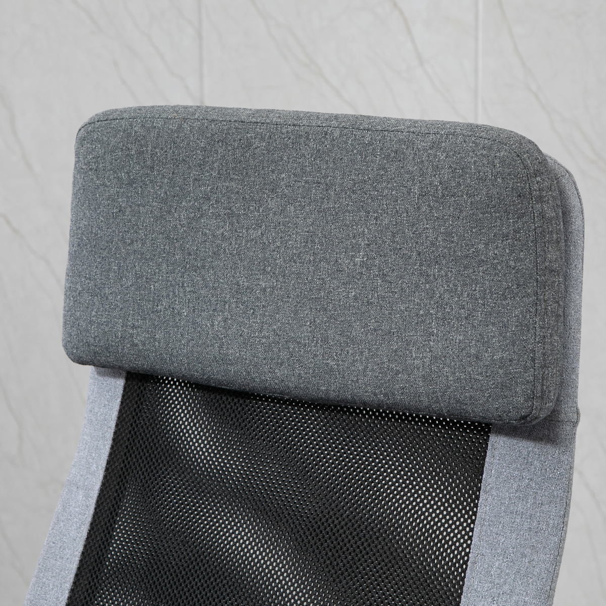 Vinsetto Office Chair Mesh High Back Swivel Task Desk Chair with Armrests, Grey