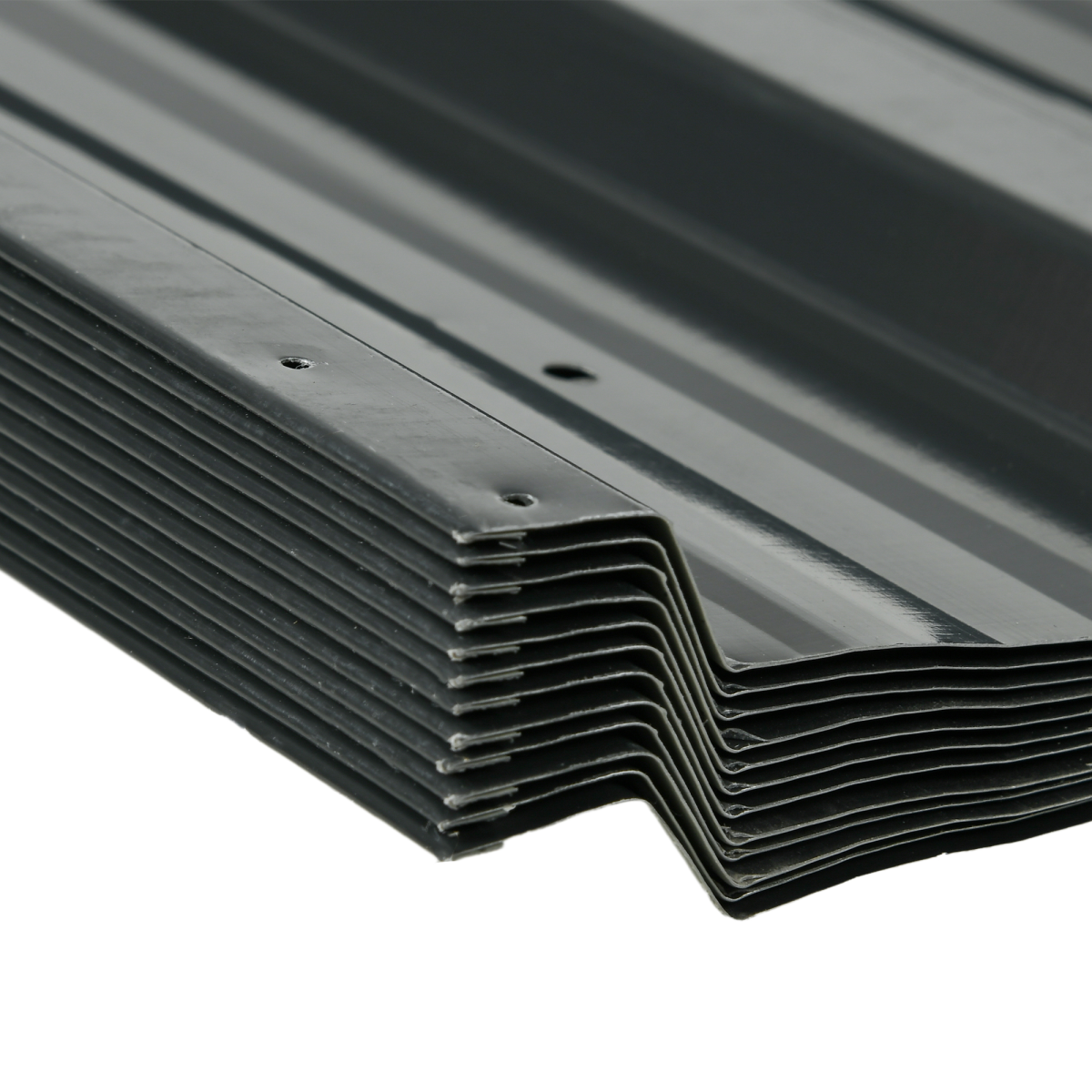 Outsunny 12-Pack Galvanised Steel Roofing Sheets, Dark Grey