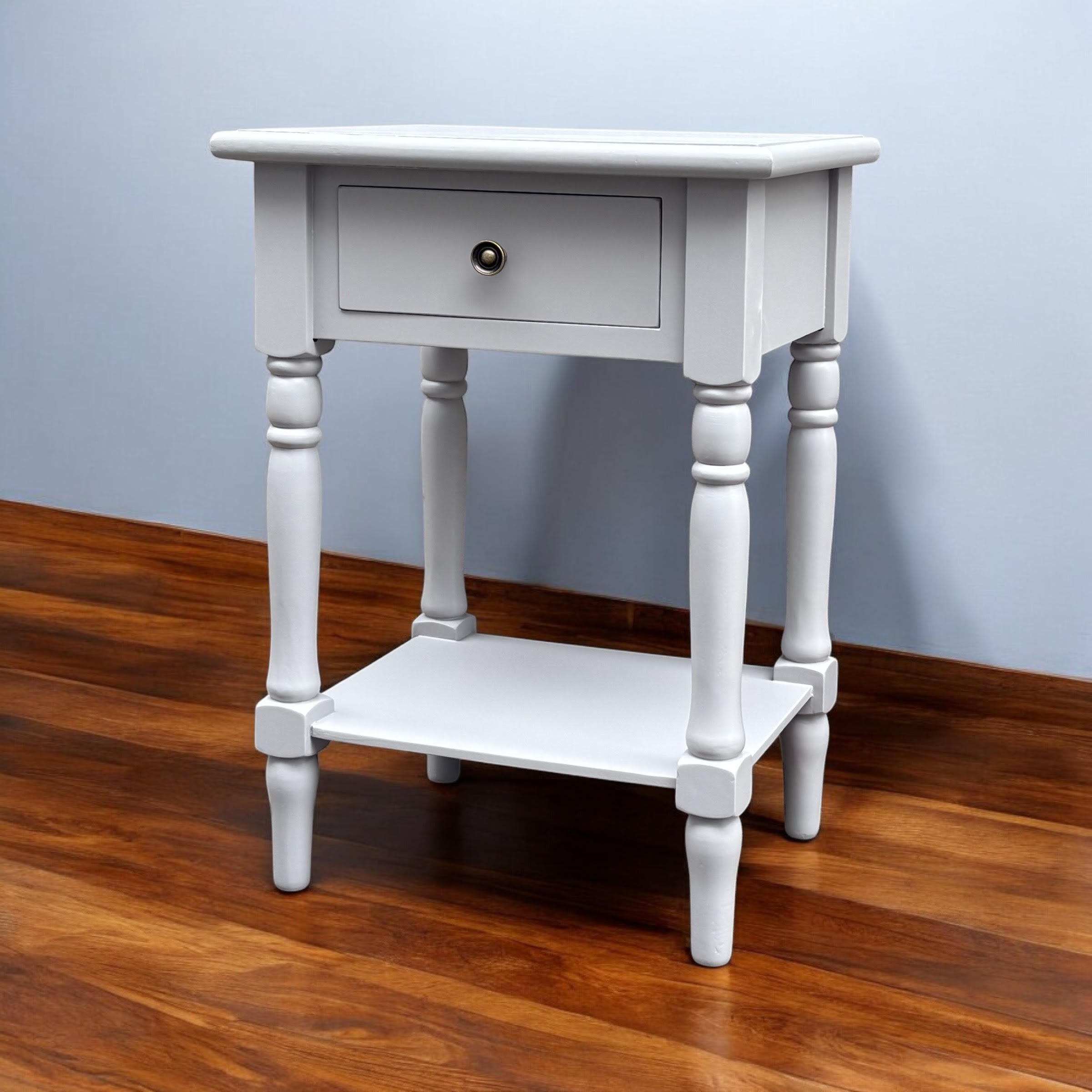 MSL 65cm Hand Finished 1 Drawer Side Table / Bedside Table