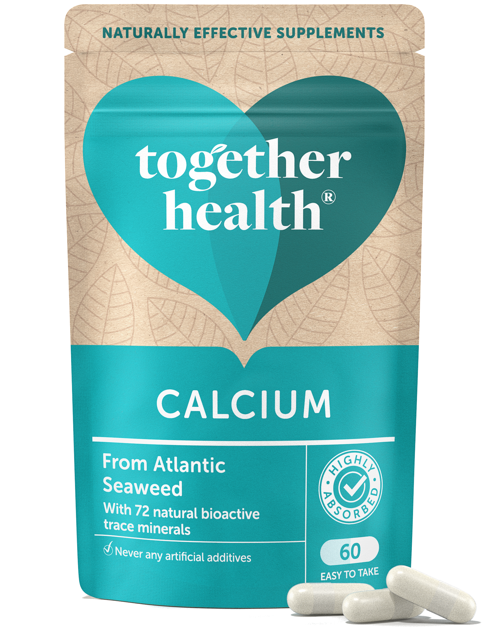 Calcium β Vegan Calcium Supplement β 60 Capsules