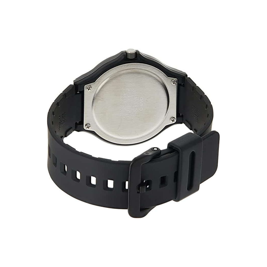 Casio Men's Analog Black Dial Quartz Watch with Resin Band