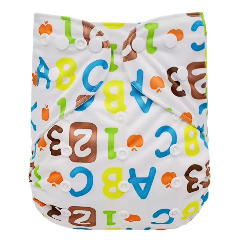 Reusable Baby Cloth Nappies With Insert - Choice of 11 Designs