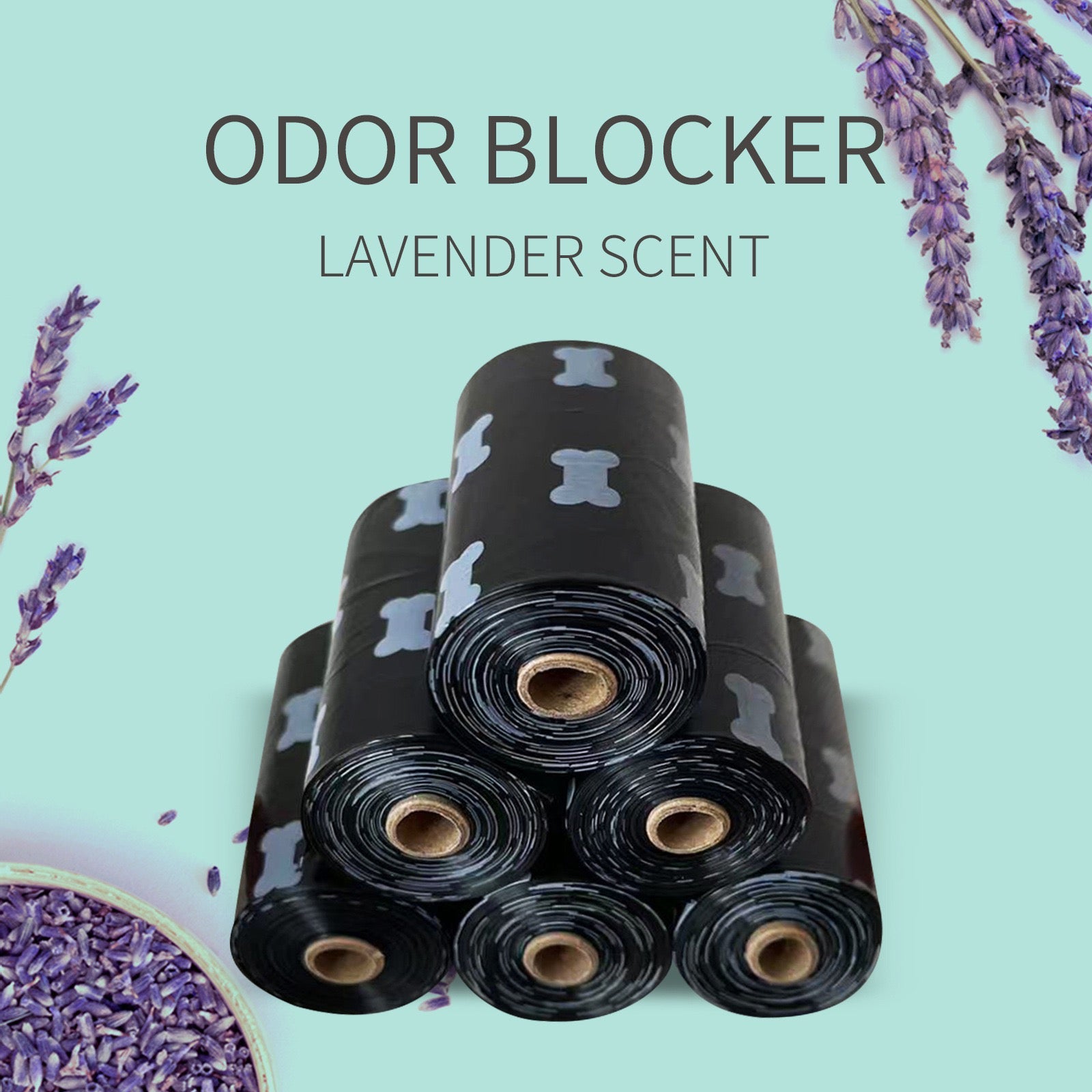 Eco-Friendly Lavender-Scented Dog Waste Bags - 270 Bags