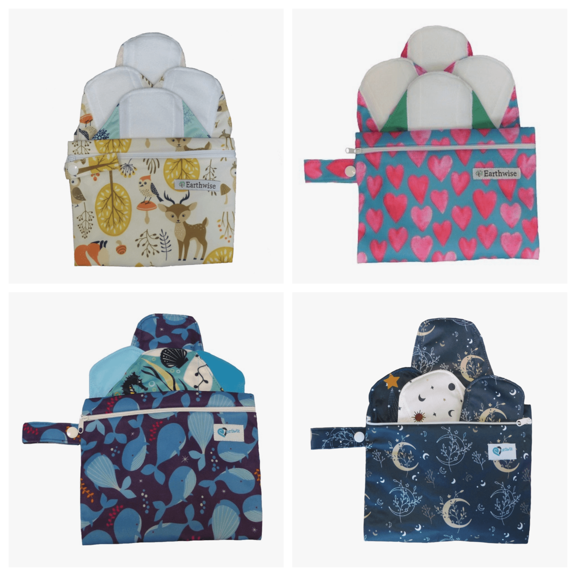 Earthwise Reusable Sanitary Pads - Starter Bundle