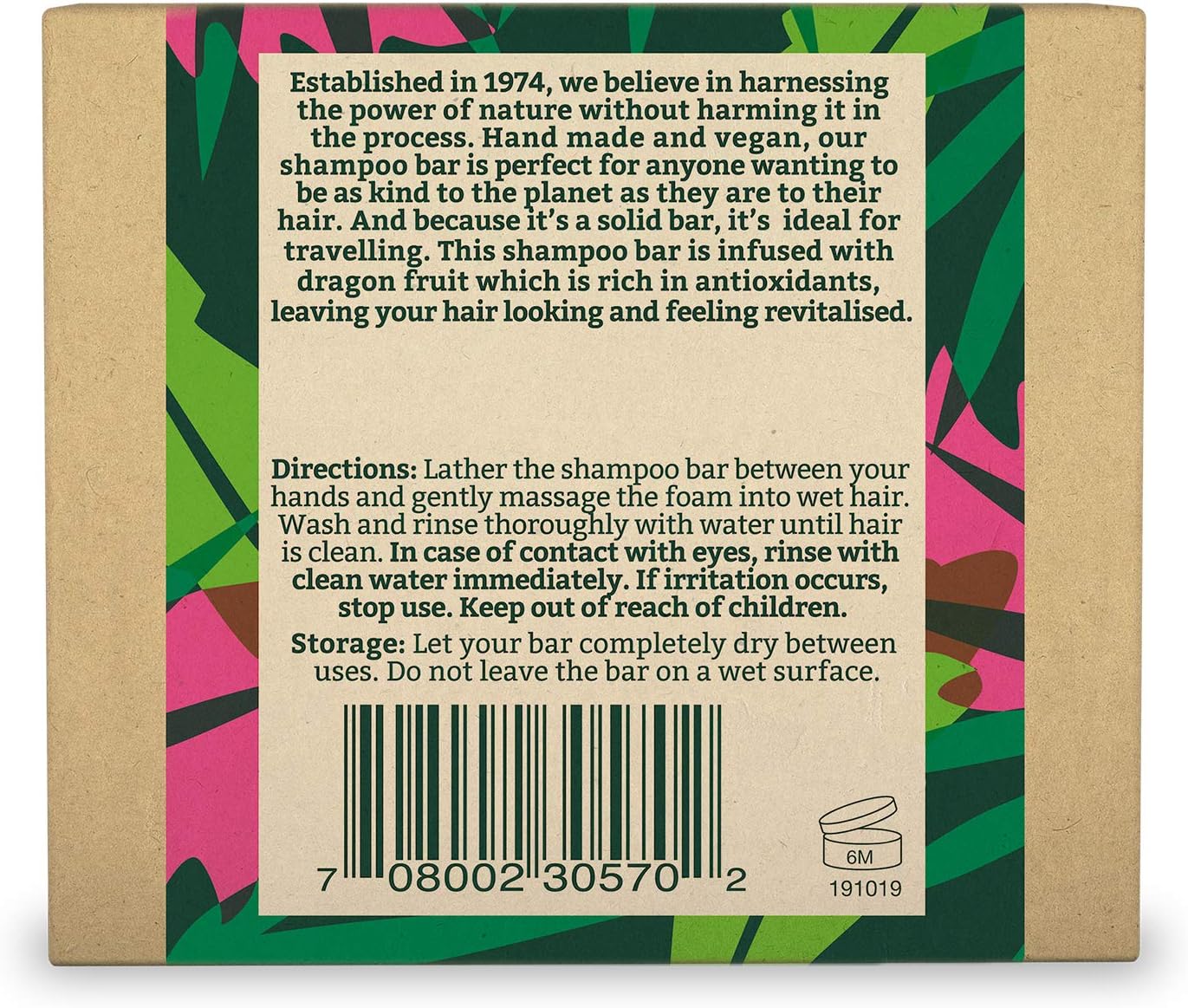 Faith In Nature Dragon Fruit Shampoo Bar – 85g