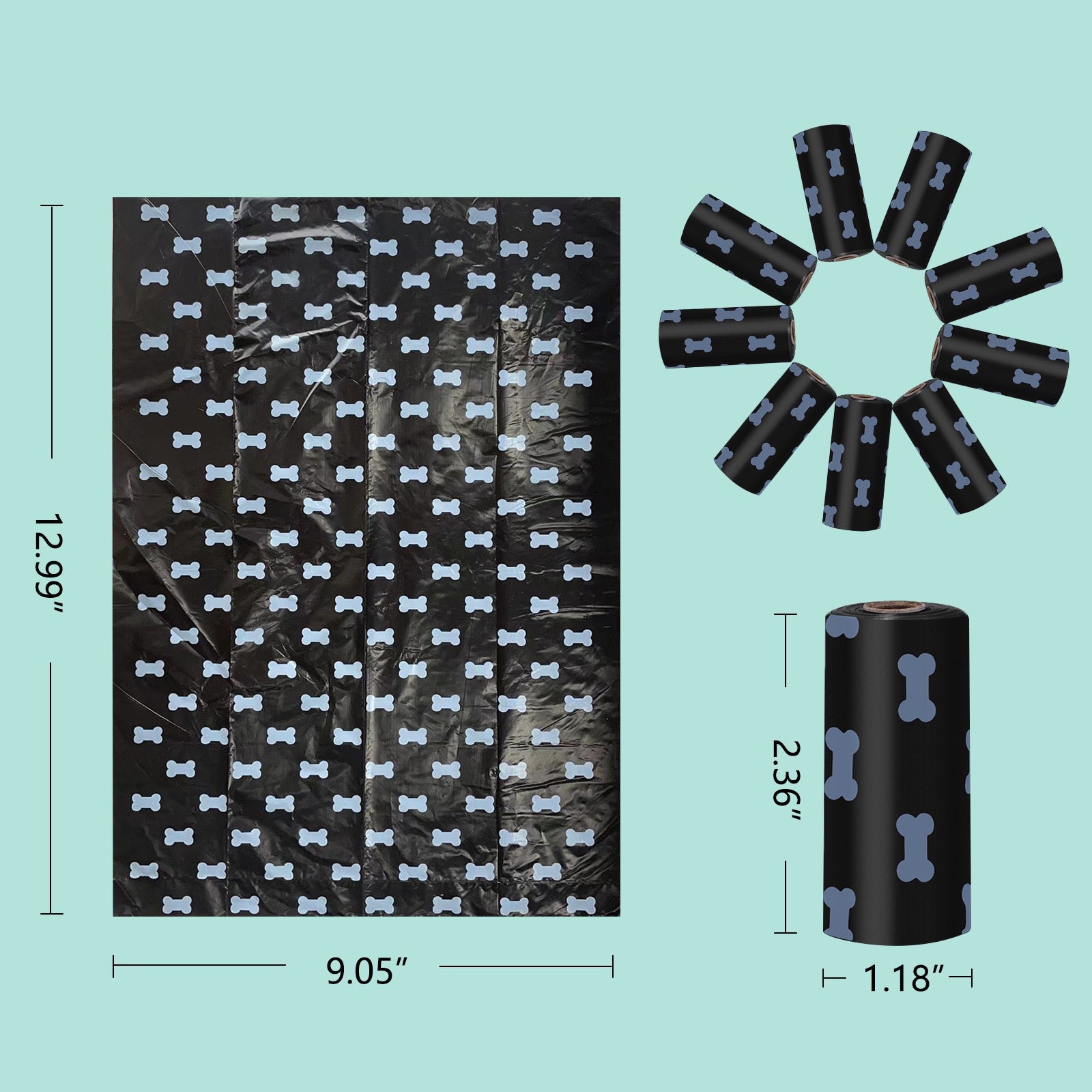 Eco-Friendly Lavender-Scented Dog Waste Bags - 270 Bags