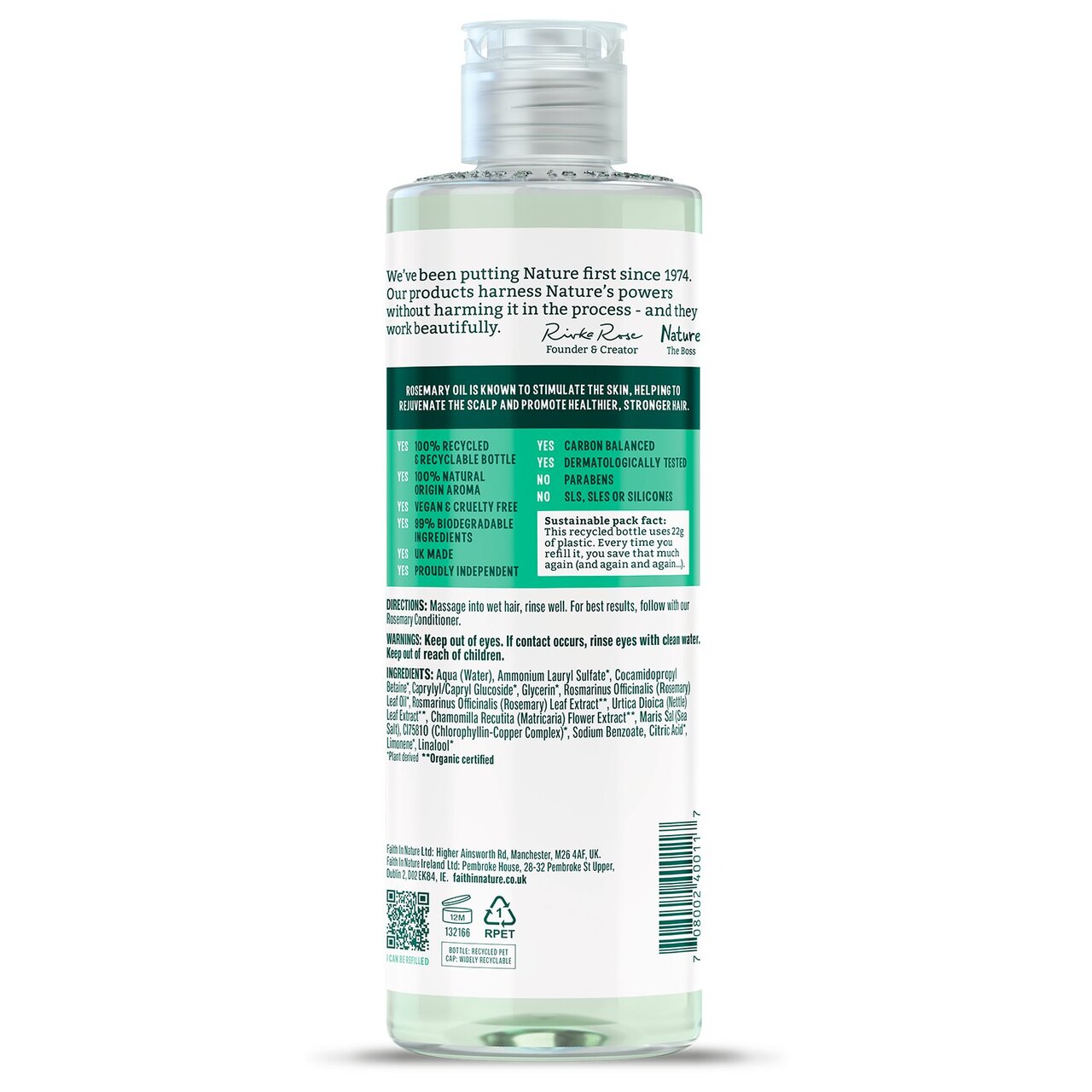 Faith In Nature Rosemary Shampoo – 400ml