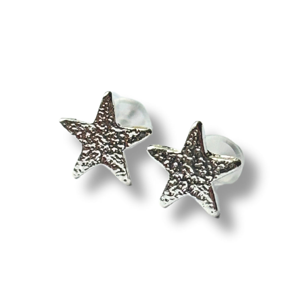 Dotty Star Sterling Silver Stud Earrings