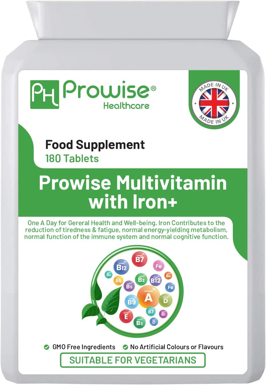 Prowise Healthcare Multivits and Iron+ Tablets, 180 Tablets