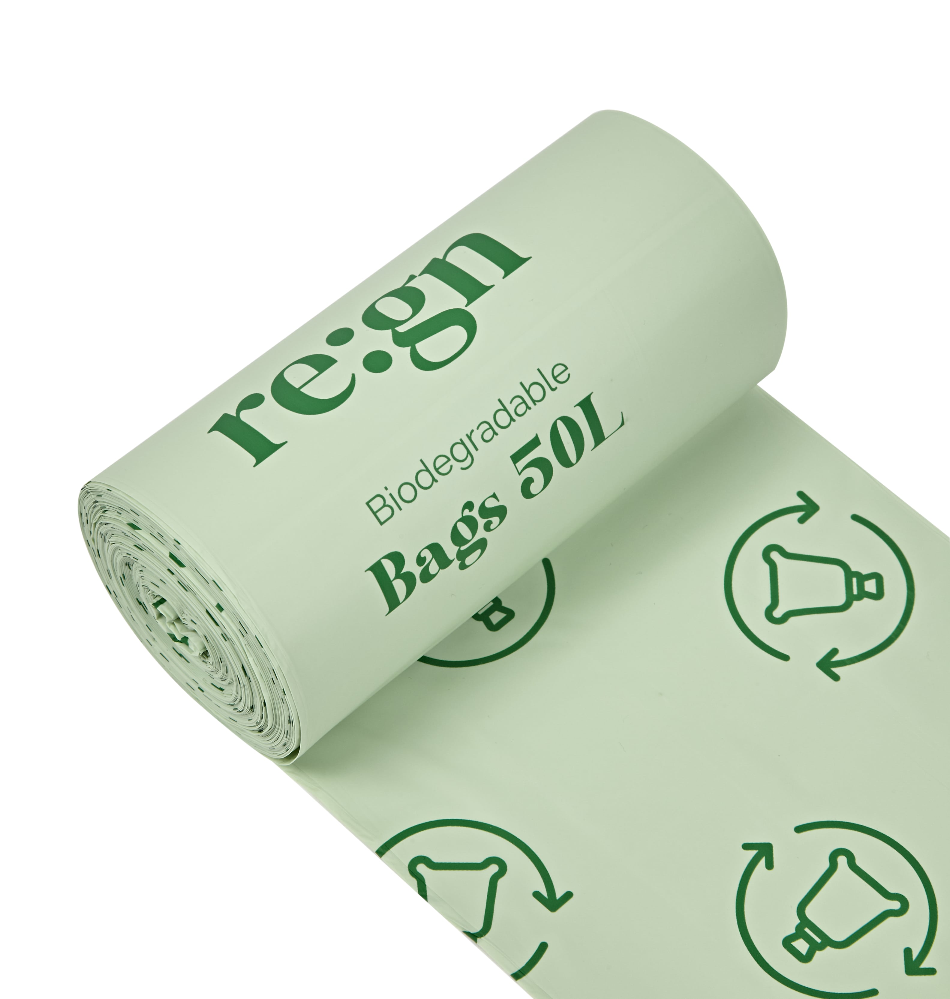 50L Biodegradable Bin Bags - Pack of 25